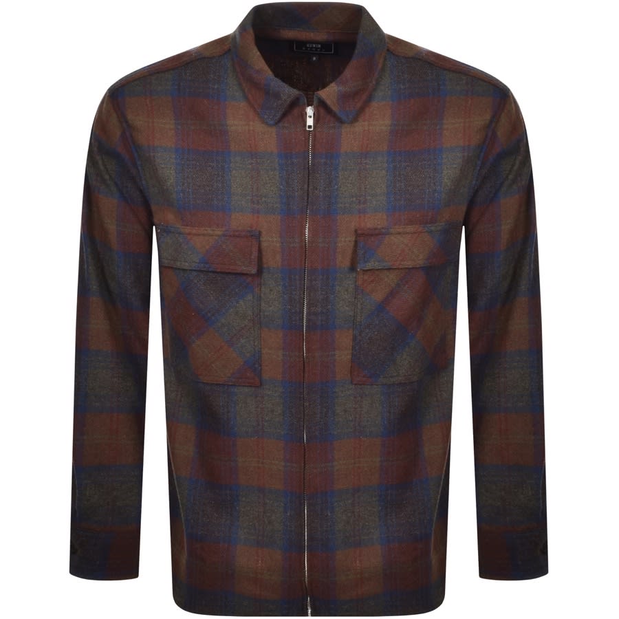 Alternative Image for ProductEdwin Radar Wool Long Sleeved Shirt Brown1